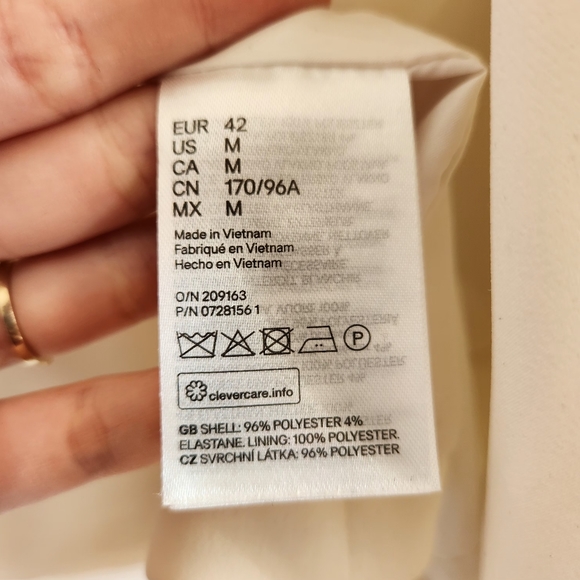 H&M White Medium Blazer - Picture 3 of 7